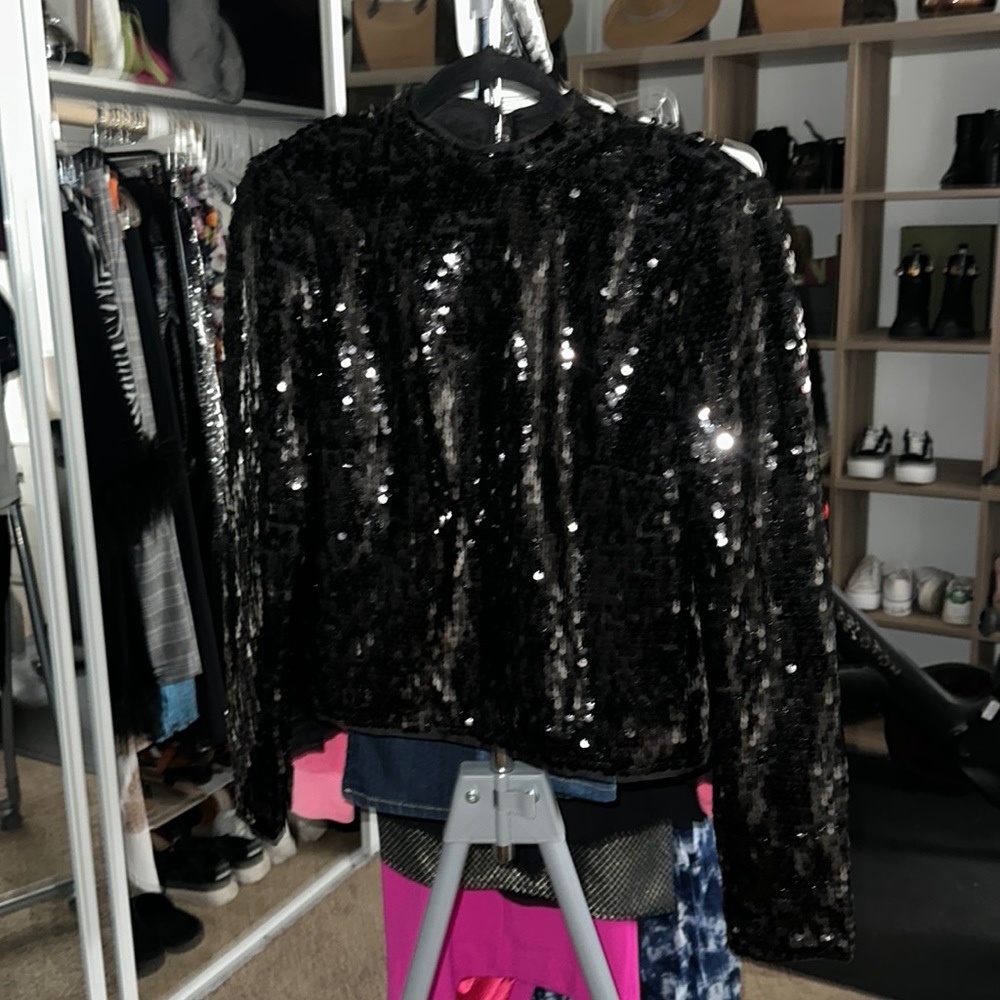 H&M sequinned top
